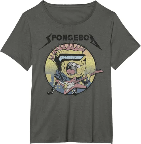 Miniatura 8 de SpongeBob SquarePants Camiseta de manga corta Heavy Metal Rock
