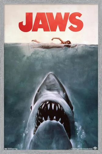 Miniatura 17 de Trends International Jaws - Póster de pared de una hoja, 14.725 x 22.375 pulgadas, versión con marco negro