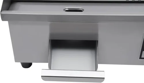 Miniatura 7 de Parrilla eléctrica portátil de mesa Teppanyaki de 110 V, parrilla antiadherente comercial con control de temperatura ajustable de 122 ~ 572 ℉