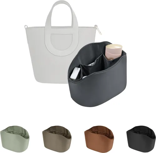 Miniatura 16 de Organizador de bolso para bolsa de lujo, tela de satén ligera y suave con bolsillos, ideal para viajes, compras y uso diario, opciones multicolor