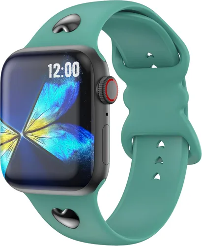 Miniatura 12 de Correa compatible con Apple Watch Series 9, 8, 7, 1.61 pulgadas, Series 6, 5, 4, SE de 1.575 pulgadas, Serie 3 de 1.496 pulgadas para mujer