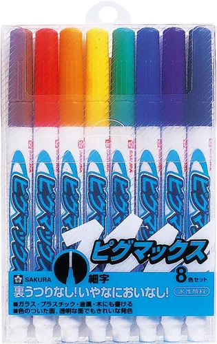 Miniatura 18 de Sakura Crepas Pigmax ZPK-S10P - Bolígrafo a base de agua, punta fina, naranja, 10 bolígrafos