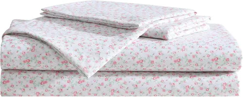 Miniatura 10 de Betsey Johnson - Sábanas de cama King, ropa de cama suave y ligera, resistente a la decoloración y a las arrugas (leopardo, King)