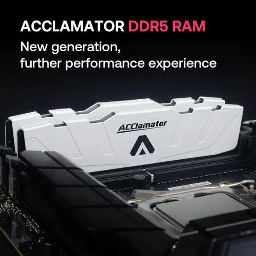 Miniatura 2 de DDR5 32GB 5600MHz RAM (16GB ×2) (PC4-44800) Memoria de computadora de escritorio (DIMM) CL42 (5600MT/s XMP3.0/Expo) con disipador de calor blanco