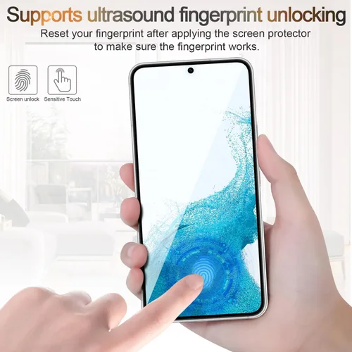 Miniatura 6 de Paquete de 3 + 3: 2 protectores de pantalla de privacidad y 1 transparente y 3 protectores de lente de cámara para Samsung Galaxy S22 5G de 6.1