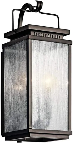 Miniatura 2 de Kichler Manningham - Lámpara de pared para exteriores de 18.75 pulgadas, 2 luces, en bronce envejecido®