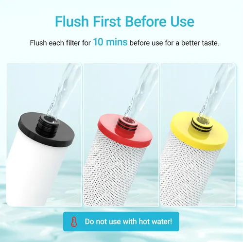 Miniatura 8 de AQUA CREST Filtro de agua WF52 de repuesto para reemplazo de filtro Aquasana® AQ-5300R AQ-6300 Filtro de agua Claryum® de 3 etapas para debajo