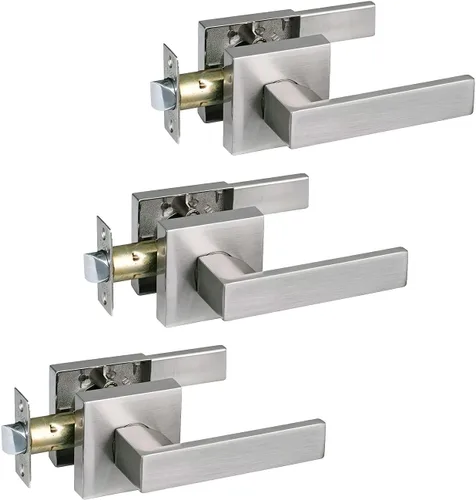 Miniatura 53 de NEWBANG Manija de palanca de puerta sólida con acabado negro mate