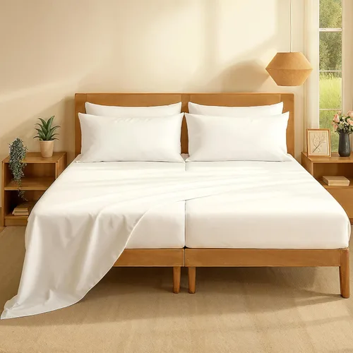 Miniatura 99 de Casa Platino Sábanas de cama individual XL, sábanas de 100 % algodón con 2 fundas de almohada, tejido percal crujiente y sensación acogedora, verde