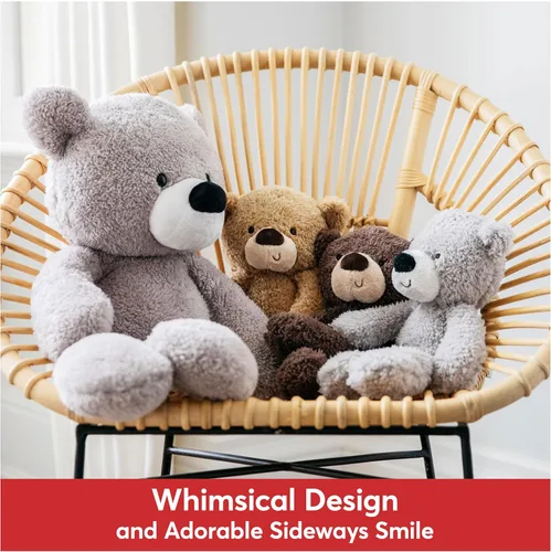 Miniatura 2 de GUND Peluche de oso de peluche, marrón chocolate, 13.5 pulgadas Gris