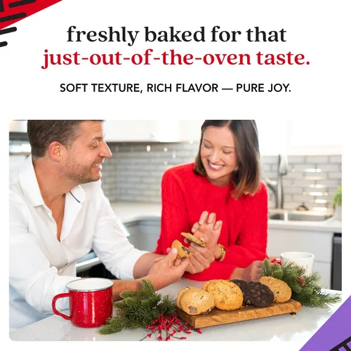 Miniatura 6 de David's Cookies Galletas recién horneadas – Deliciosa variedad suave hecha a mano – Exquisito regalo gourmet para amigos y familiares en ocasiones