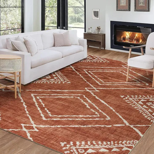 Miniatura 32 de ReaLife Rugs Alfombra Pasillo Lavable a Máquina - Sala de Estar Dormitorio Baño Cocina Entrada Oficina - Acolchada Pelo Bajo Resistente a Manchas