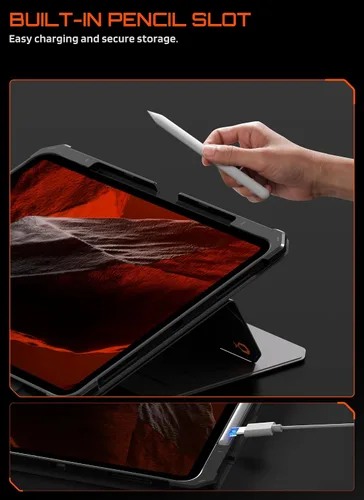 Miniatura 12 de SUPCASE Funda para iPad Pro de 13 pulgadas M5/M4 2025/2024 con soporte para lápices (UB Aero), [soporte ajustable] [contraportada desmontable]
