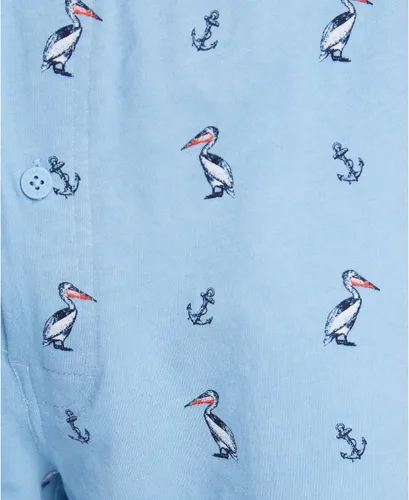 Miniatura 3 de Nautica Pantalones cortos de dormir de punto suave 100 algodón con cintura elástica para hombre