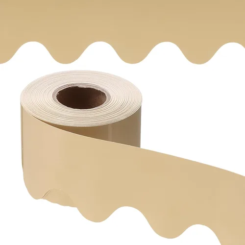 Miniatura 12 de PATIKIL Borde para tablón de anuncios, 65.5 pies, póster, pizarra, corcho, decoración, bordes festoneados, decoración de pared para aula, oficina