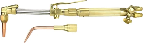 Miniatura 9 de SÜA - Antorcha de oxicombustible resistente compatible con Harris con válvulas de retención + punta de corte + punta de soldadura + punta