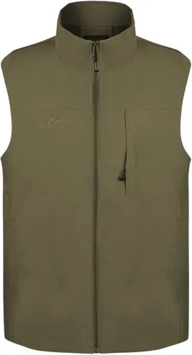 Miniatura 3 de WENKOMG1 Chaleco ligero de secado rápido para hombre, chaleco con cremallera completa para correr, al aire libre, primavera y verano