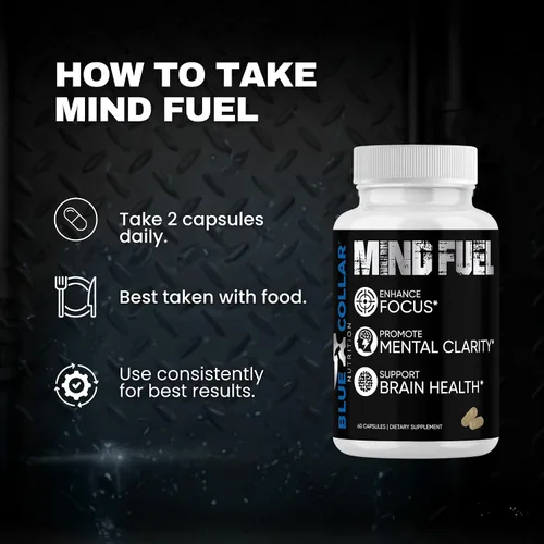 Miniatura 4 de Mind Fuel - Suplementos cerebrales para la memoria y la concentración, aumentan la salud del cerebro y la claridad mental, suplemento