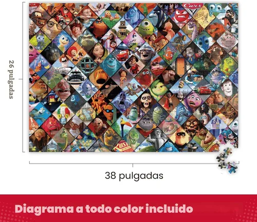 Miniatura 4 de Ceaco - Disney/Pixar Clips - Rompecabezas de 2000 piezas, 5 pulgadas