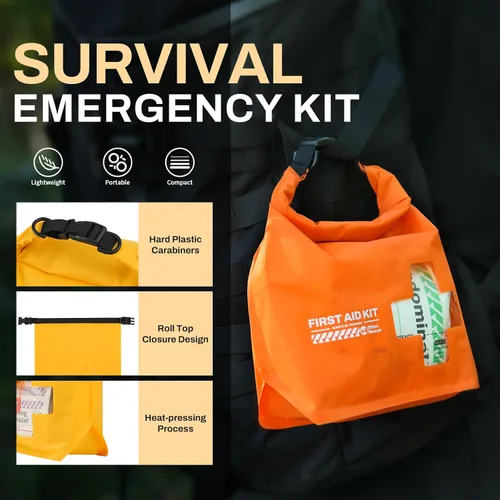Miniatura 4 de RHINO RESCUE Kit de primeros auxilios para barco impermeable, bolsa seca ligera, accesorios para barco, suministros de supervivencia marina