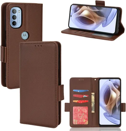 Miniatura 22 de Funda de piel sintética compatible con Motorola Moto E22 4G, funda de piel sintética compatible con Motorola Moto E22i 4G, color negro