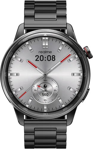 realme Reloj S2, pantalla AMOLED de 1.43 pulgadas, resistencia al polvo y al agua IP68, caras de reloj personalizables, seguimiento de salud