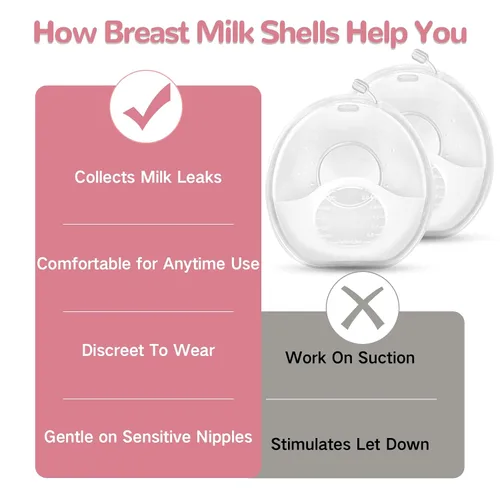 Miniatura 7 de Recolector de leche materna, recolectores de leche para lactancia, conchas de leche materna reutilizables, protector que protege los pezones