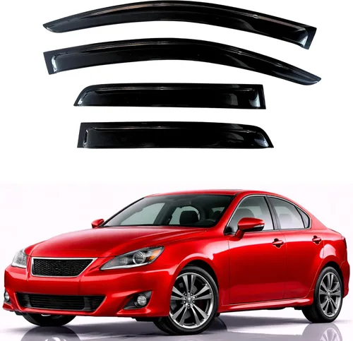 Miniatura 171 de KPY Visor de ventana compatible con Hyundai Tucson 2021-2025, 4 piezas de deflector de ventilación para ventana lateral, estilo Mugen, protector