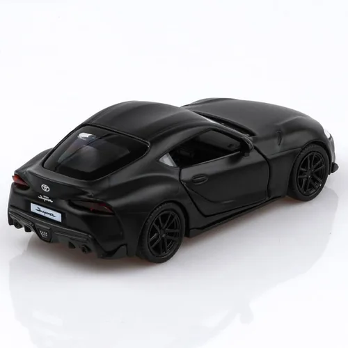 Miniatura 2 de TOKAXI Modelos de autos Toyota Supra a escala 1/36 2020, auto de juguete Toyota con tracción trasera, regalos de autos para niños y niñas (negro)