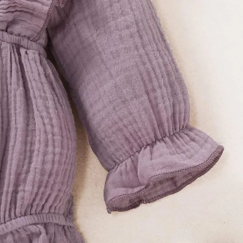 Miniatura 8 de Ropa de bebé recién nacida overol de manga con volantes trajes lindos para niñas