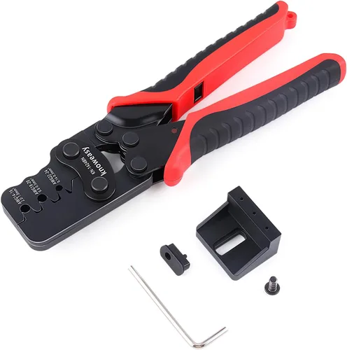 Miniatura 13 de Kit de herramienta de crimpado Knoweasy para conectores Deutsch DT: Crimpador de barril cerrado y barril abierto, herramienta de extracción