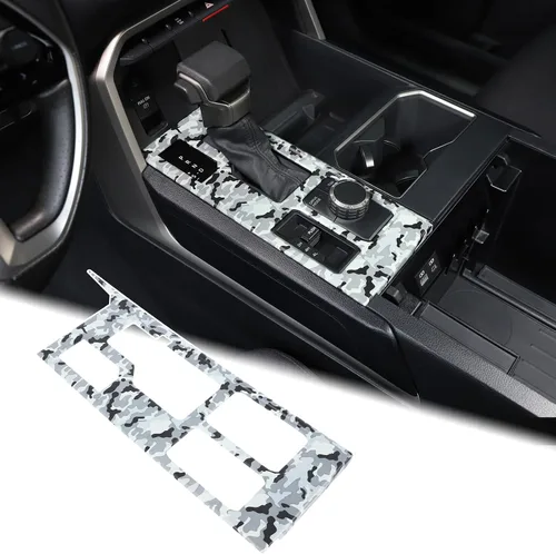 Miniatura 27 de Aunginsy Cubierta de Adhesivo del Panel de la Perilla de Cambios de la Caja de Control Central Compatible con Toyota Tundra/Sequoia 2022-2024 Coche