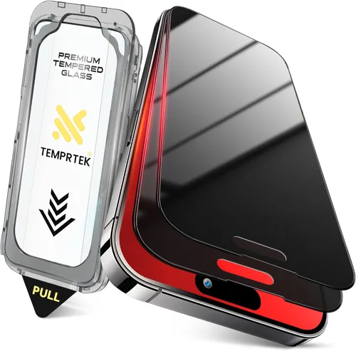 Miniatura 14 de TEMPRTEK+ Paquete de 2 Protectores de Pantalla para iPhone 17 Pro Max Compatible con iPhone 16 Pro Max Protector de Pantalla de Privacidad - 9H