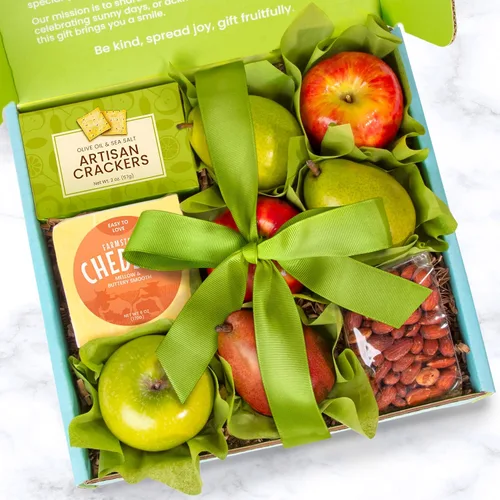 Miniatura 2 de A Gift Inside Perfect Pairings Deluxe Frutas, Quesos y Caja Gourmet