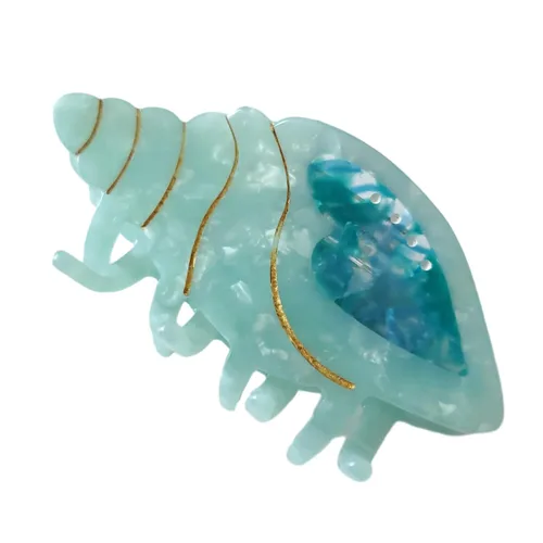 Miniatura 13 de Pinza grande con forma de pulpo, pinza de criatura marina, pinzas de acetato para el cabello, pinzas grandes para mujeres