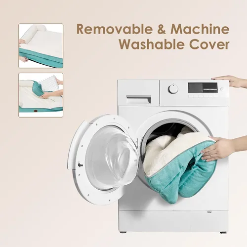 Miniatura 248 de EHEYCIGA – Cama ortopédica impermeable para perros pequeños, de espuma viscoelástica tipo caja de huevos, con bordes elevados y base antideslizante
