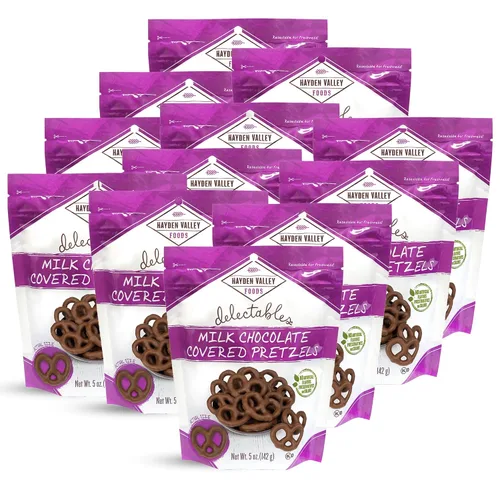 Miniatura 31 de Hayden Valley Foods Pretzels cubiertos con sabor a yogur de arándanos Bolsas de 5 onzas (paquete de 3) Sin sabores artificiales, conservantes