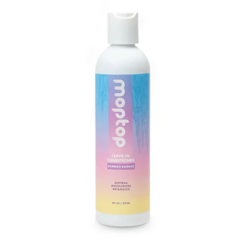 MopTop Acondicionador sin enjuague para cabello natural, fino, grueso, ondulado, rizado y rizado natural, hidratante antiencrespamiento y
