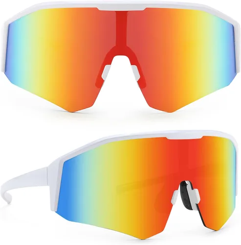 Karsaer Gafas de sol deportivas para ciclismo, visera, sombras frescas, para jóvenes, béisbol, sóftbol, gafas de sol para niños y niñas de 8 a 14
