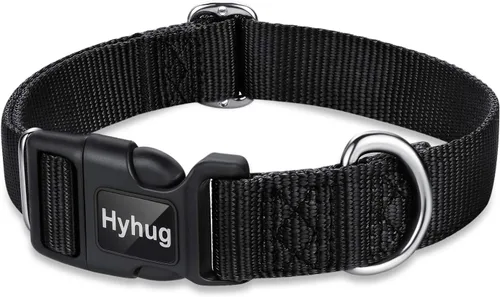 Miniatura 22 de Hyhug Pets - Collar clásico para perros de la colección regular de color sólido (S, negro)