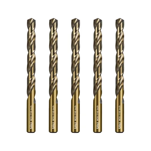 Miniatura 17 de SALI Juego de Brocas de Cobalto, 10 Piezas de 1/4" M35 de Acero de Alta Velocidad Longitud Jobber Kit de Brocas para Metal Endurecido, Acero