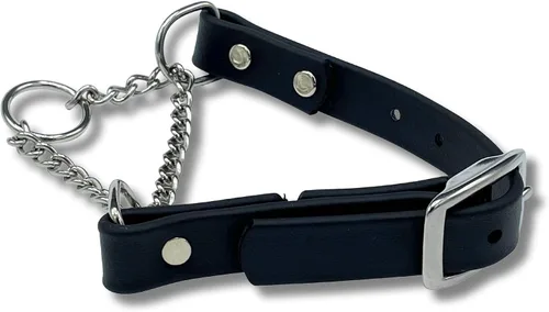 Miniatura 15 de Collar de Martingala para Perros, Biothane, Herrajes de Acero Inoxidable, Sin Tirones, Fabricado en EE. UU., Grado Profesional, Grande, Marrón