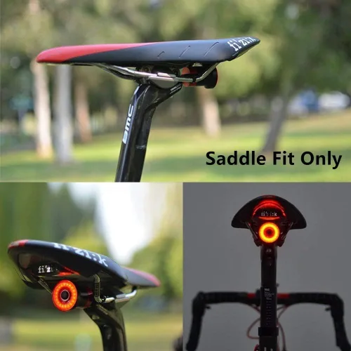 Miniatura 3 de Luz trasera inteligente para bicicleta ultra brillante, luz de bicicleta recargable encendido/apagado automático, luces LED impermeables IPX6