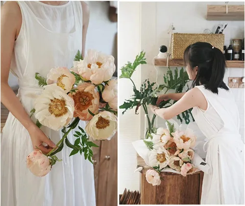Miniatura 3 de Vestido estilo pinafore de algodón con cuello en V y cuello en V para mujeres y niñas