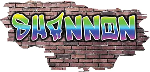 Miniatura 31 de Pegatina de pared personalizada de grafiti 3D con nombre Vinilo de decoración artística personalizada Desmontable Se arranca y se pega Arte