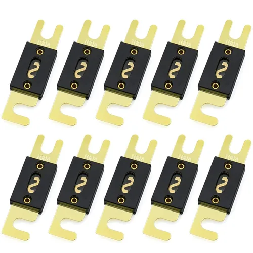 Miniatura 16 de Baomain Paquete de 2 fusibles ANL de 300 A a granel con terminales chapados en oro para audio de automóvil, amplificador, camión, barco, RV