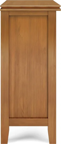 Miniatura 7 de SIMPLIHOME Armario de almacenamiento artesanal, gabinete de almacenamiento bajo de madera maciza de 30 pulgadas de ancho en marrón miel, gabinete