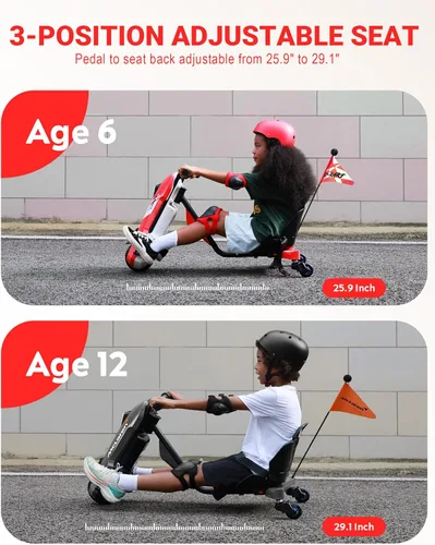 Miniatura 7 de Go Kart eléctrico con licencia McLaren para niños, cambio de carro de deriva de 24 V, giro de 360°, agarre giratorio continuo, máximo 6 MPH, 3