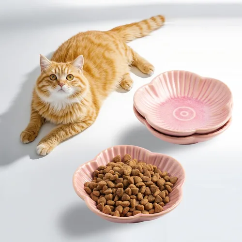 Miniatura 10 de Tazones de comida para gatos, platos de cerámica para gatos, plato para comida, agua y aperitivos, 4.72 pulgadas