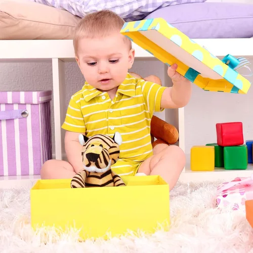 Miniatura 5 de Elcoho Juego de 8 animales de peluche de safari de 9.8 pulgadas, animales de peluche de zoológico, lindos juguetes de peluche para fiestas temáticas